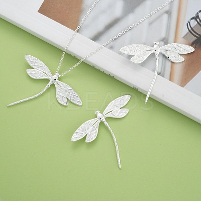 Brass Dragonfly Pendants KK-BB11606-1