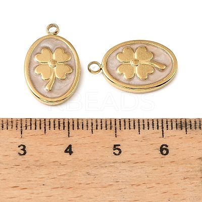 304 Stainless Steel Enamel Pendants STAS-I371-11G-01-1