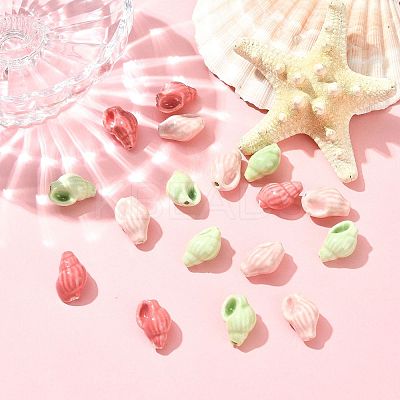 18Pcs 3 Colors Handmade Porcelain Beads PORC-FS0001-26-1