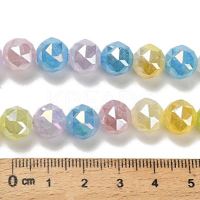 Electroplate Glass Beads Strands EGLA-P066-06A-10mm-01-1