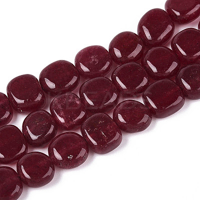 Natural White Jade Beads Strands G-N354-01A-03-1