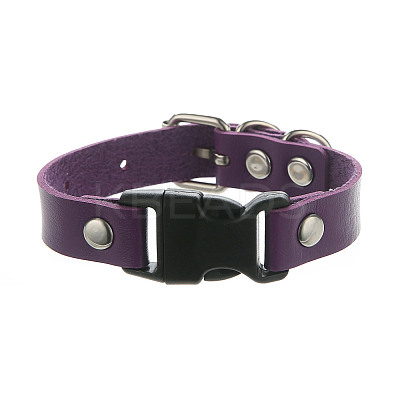 Imitation Leather & Alloy & Plastic Bracelets for Men Women FS-WG10CE2-15-1