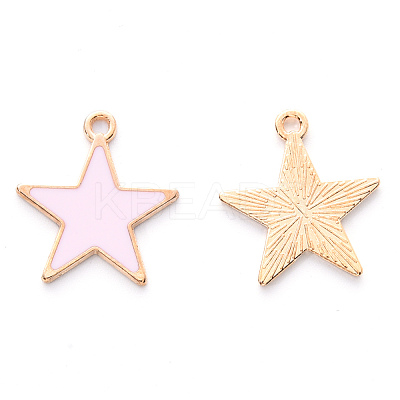 Alloy Enamel Pendants ENAM-R057-01-RS-1