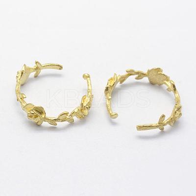 Brass Cuff Finger Ring Settings KK-F721-180C-RS-1