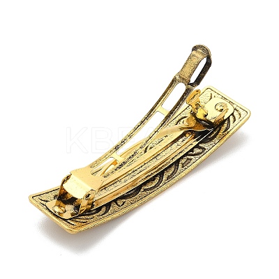 Viking Knot Alloy Retro Hair Barrettes LS-AJEW-K048-03AG-1