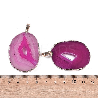 Natural Agate Big Pendants KK-F868-29G-03-1