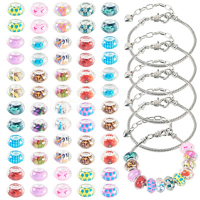 DIY European Bracelete Making Kits DIY-TA0012-17P-1
