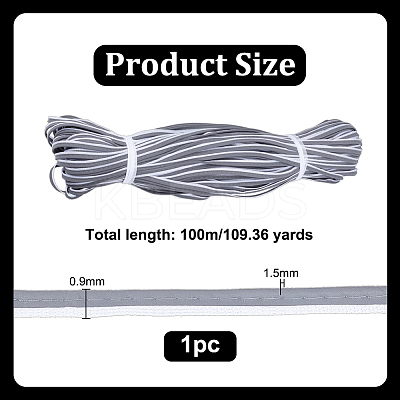 Reflective Fiber Lip Cord Trim OCOR-WH0816-031-1