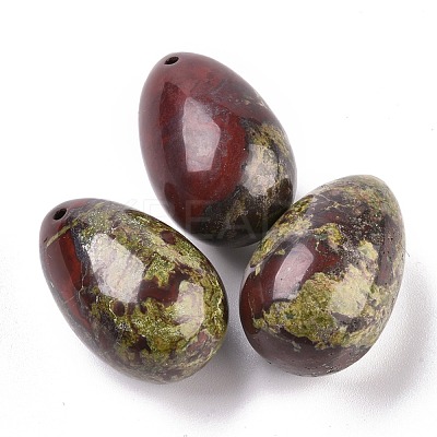 Natural Dragon Blood Jasper Pendants G-P438-D-01-1