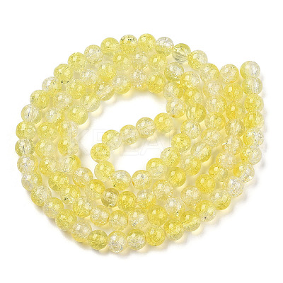 Transparent Crackle Baking Paint Glass Beads Strands X2-DGLA-T003-01A-15-1