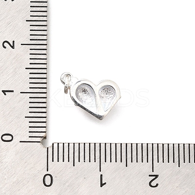 925 Sterling Silver Enamel Heart Ice Cream Charms STER-H116-03S-02-1