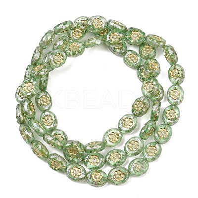 Czech Pressed Glass Beads GLAA-I061-44C-1