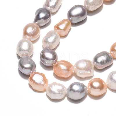 Natural Cultured Freshwater Pearl Beads Strands PEAR-N014-09A-02-1