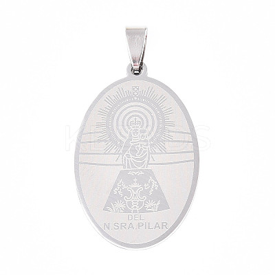 201 Stainless Steel Pendants STAS-T066-82P-02-1