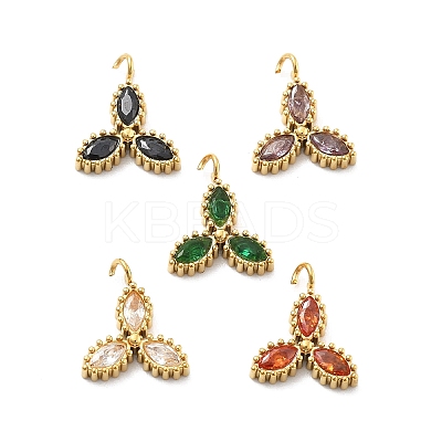 304 Stainless Steel Rhinestone Pendants STAS-L283-45G-1