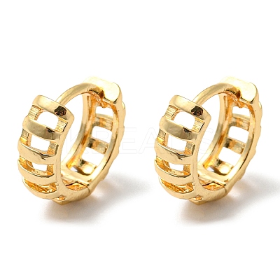 Brass Hollow Hoop Earrings LS-EJEW-M236-01J-G-1