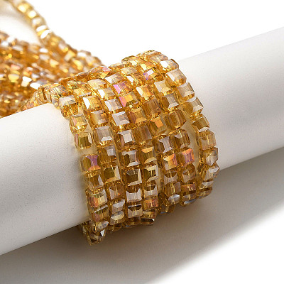 Electroplate Glass Beads Strands LS-EGLA-D018-8x8mm-77-1