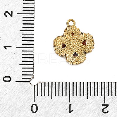 304 Stainless Steel Rhinestone Pendants STAS-E547-06C-G-1