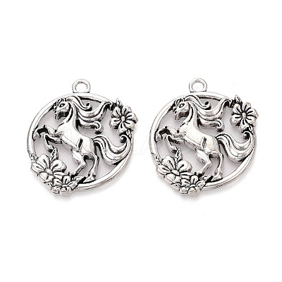 Tibetan Style Alloy Pendants TIBE-N014-03AS-1