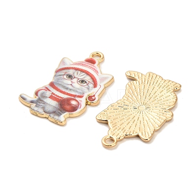 Christmas Alloy Enamel Pendants ENAM-K069-43C-1