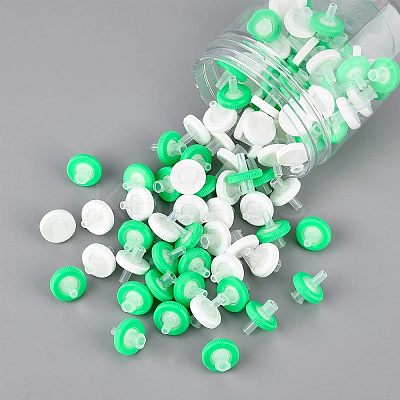 100Pcs 2 Colors Plastic Disposable Microporous Needle Syringe Filter AJEW-OC0002-54-1