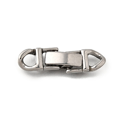 304 Stainless Steel Fold Over Clasps STAS-M119-05P-04-1