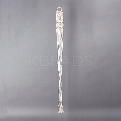Handmade Cotton Rope Hanging Planters Sets LS-AJEW-WH0112-05-1