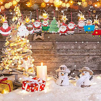 80 Pcs Christmas Decoration Banners Flags JX062A-1