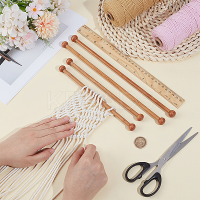 Bamboo Hanging Rod for Weaving Accessories FIND-WH0816-015-1