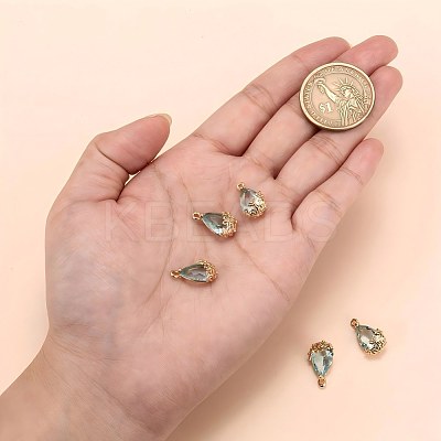 5Pcs 5 Colors Transparent Glass Pendants GLAA-YW0005-79-1