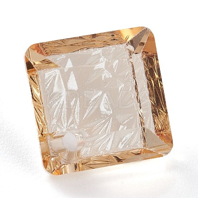 Embossed Glass Rhinestone Pendants GLAA-J101-03A-001GS-1