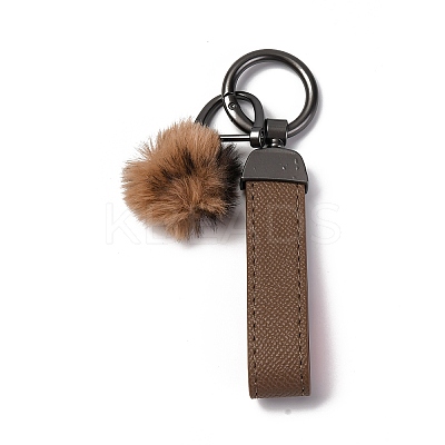 Plush & Imitation Leather Keychain KEYC-K023-01B-02-1