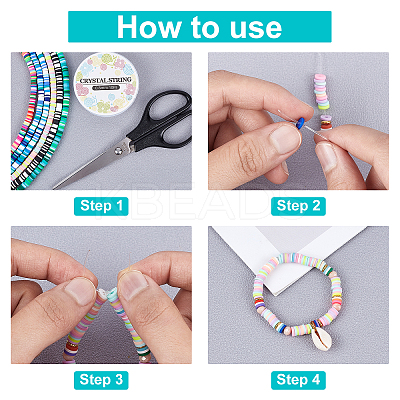 Handmade Polymer Clay Beads Strands CLAY-CA0001-03-1