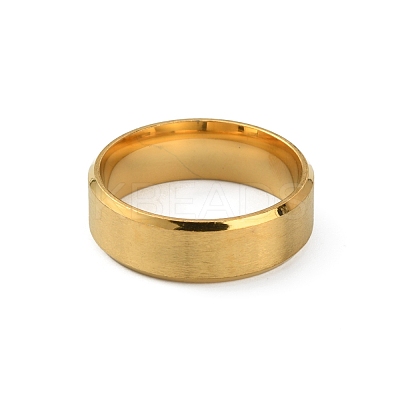 201 Stainless Steel Plain Band Ring for Men Women RJEW-WH0010-06H-MG-1