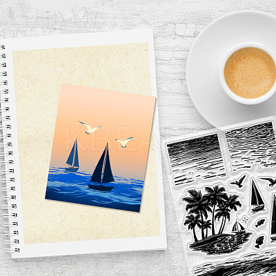 PVC Plastic Clear Stamps DIY-WH0618-0241-1