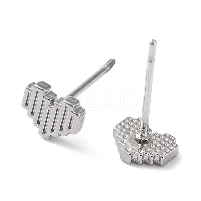 Non-Tarnish 304 Stainless Steel Stud Earrings EJEW-Q788-06P-1