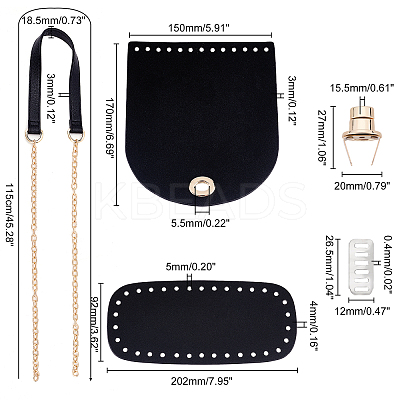 Imitation Leather Crossbody Shoulder Bag Making Kits DIY-WH0304-252-1