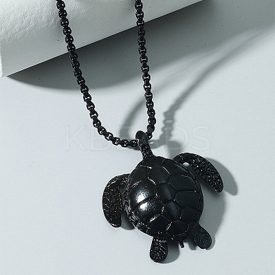 Fashionable Alloy Sea Turtle Pendant Necklaces for Men FS-WG54AC8-02-1