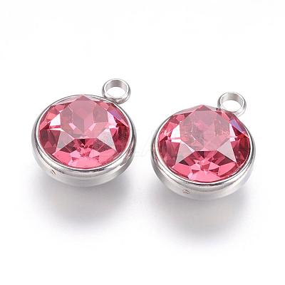 K9 Glass Rhinestone Pendants STAS-F123-26H-1
