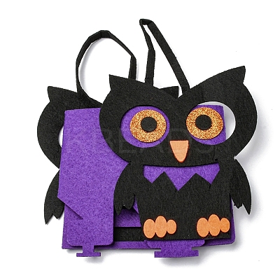 Owl Felt Halloween Candy Bags with Handles LS-HAWE-K001-01C-1