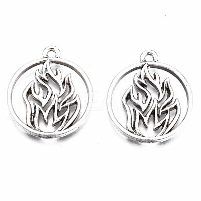 Tibetan Style Alloy Pendants PALLOY-S120-274-NR-1