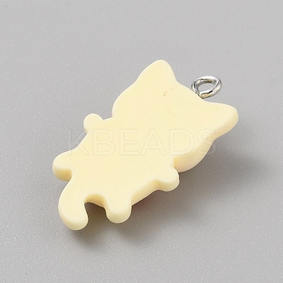 Opaque Resin Cat Pendants X1-CRES-TAC0010-07A-1