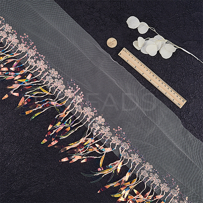 Polyester Tassel Lace Ribbon OCOR-WH20006-02A-01-1