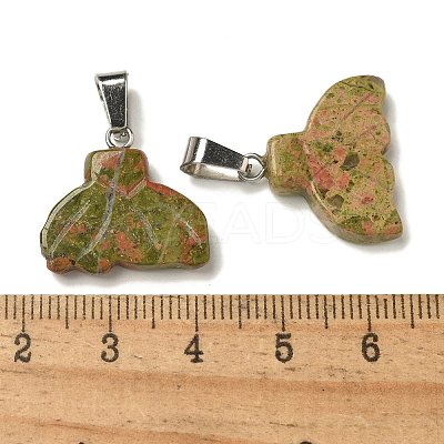 Natural Unakite Pendants G-Z067-01P-02-1