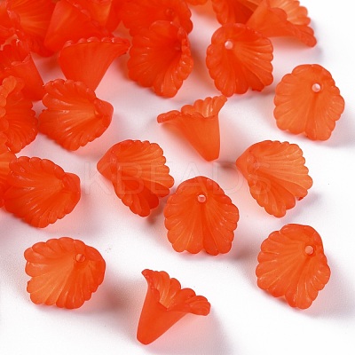 Frosted Acrylic Bead Caps MACR-S371-10A-726-1