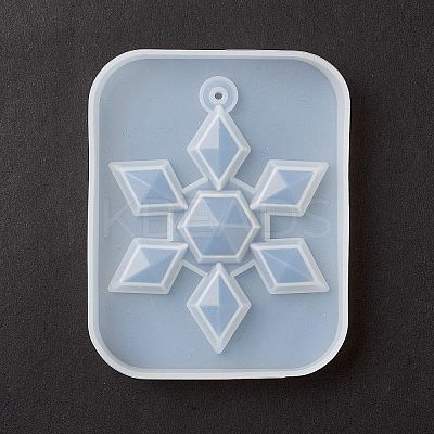 Christmas Theme DIY Snowflake Pendant Silicone Molds DIY-F114-27-1