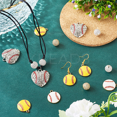 Baseball Sport Theme DIY Jewelry Making Findings Kits DIY-TA0011-99-1