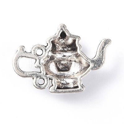 Tea Pot Series Tibetan Style Alloy Pendants TIBEP-E005-01AS-1