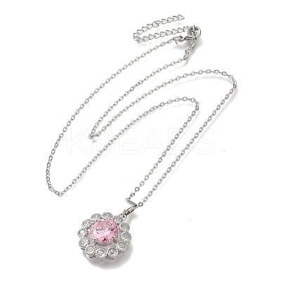 304 Stainless Steel Cable Chain Necklaces NJEW-H040-18P-03-1