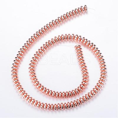 Electroplate Non-magnetic Synthetic Hematite Bead Strands G-Q465-11RG-1